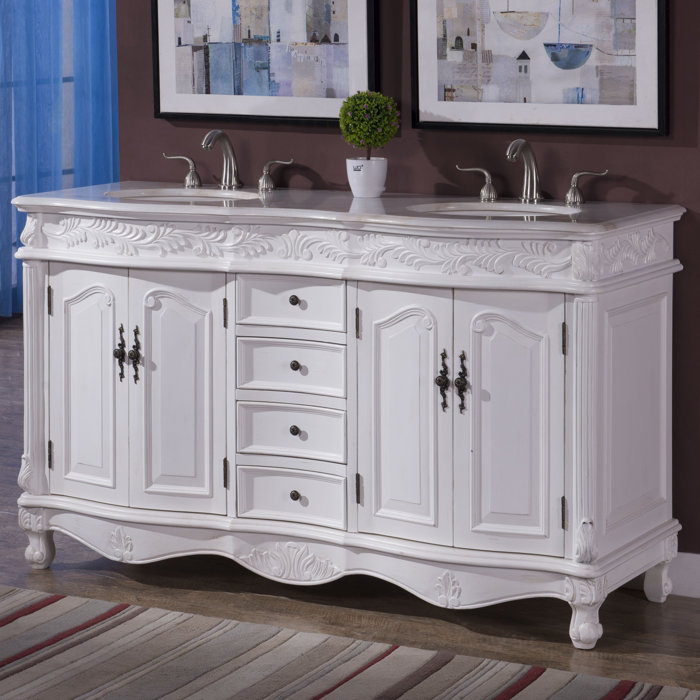 Astoria Grand Torrey 60" Double Bathroom Vanity Set & Reviews Wayfair